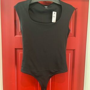 Express Black Scoop Neck Bodysuit